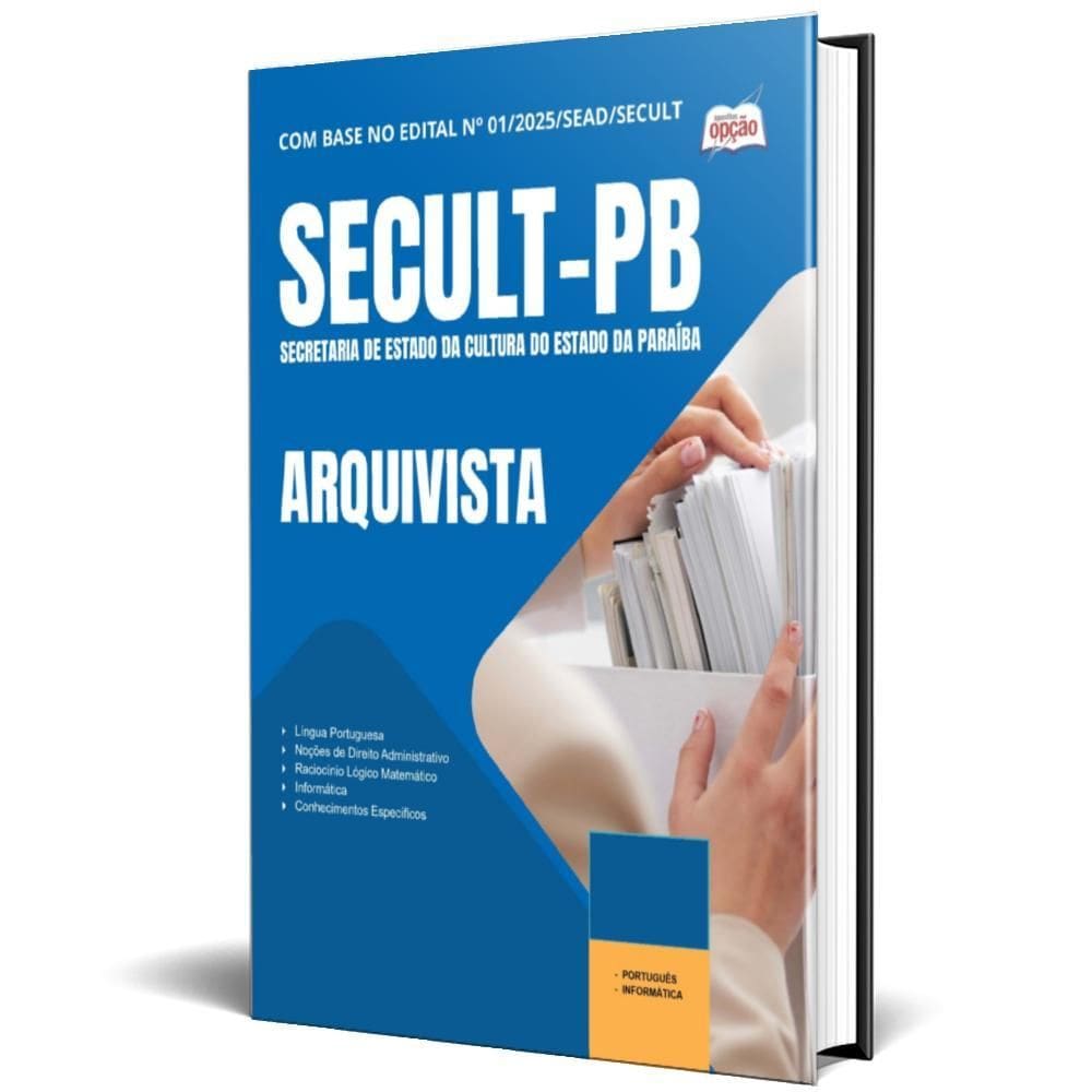 Apostila Secult Pb 2025 Arquivista