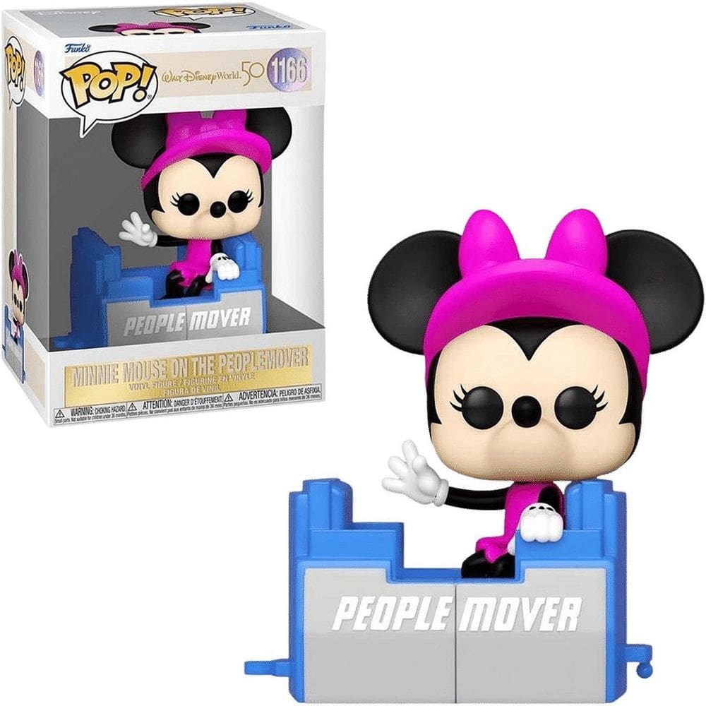 Pop Funko Minnie Mouse On People Mover #1166 Disney 50 Anos