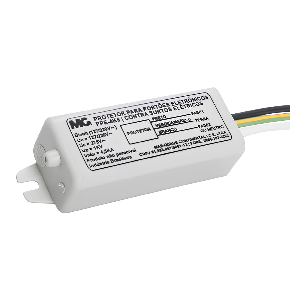 Kit 2 Protetor P/Portoes Eletronicos 4,5Ka Bivolt Margirius
