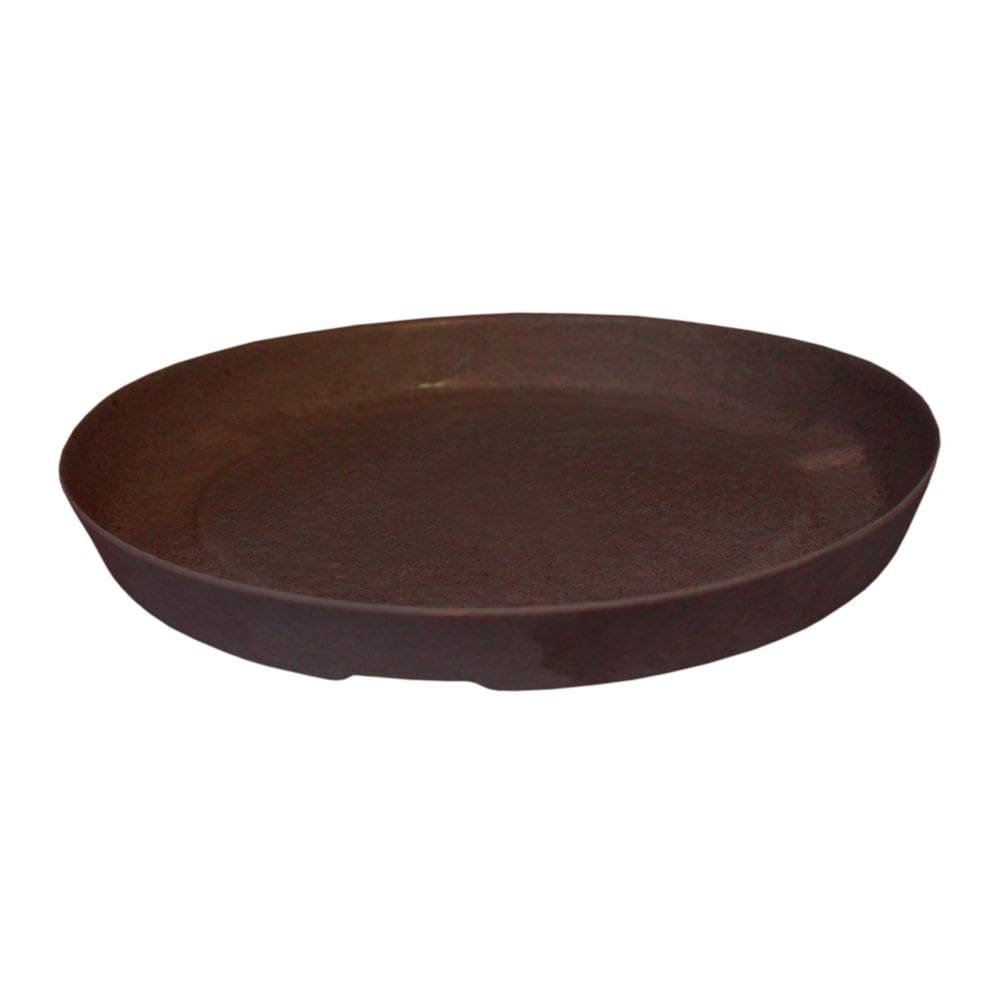 Prato Redondo para Plantas Slim 24 Aco Corten Aço Corten