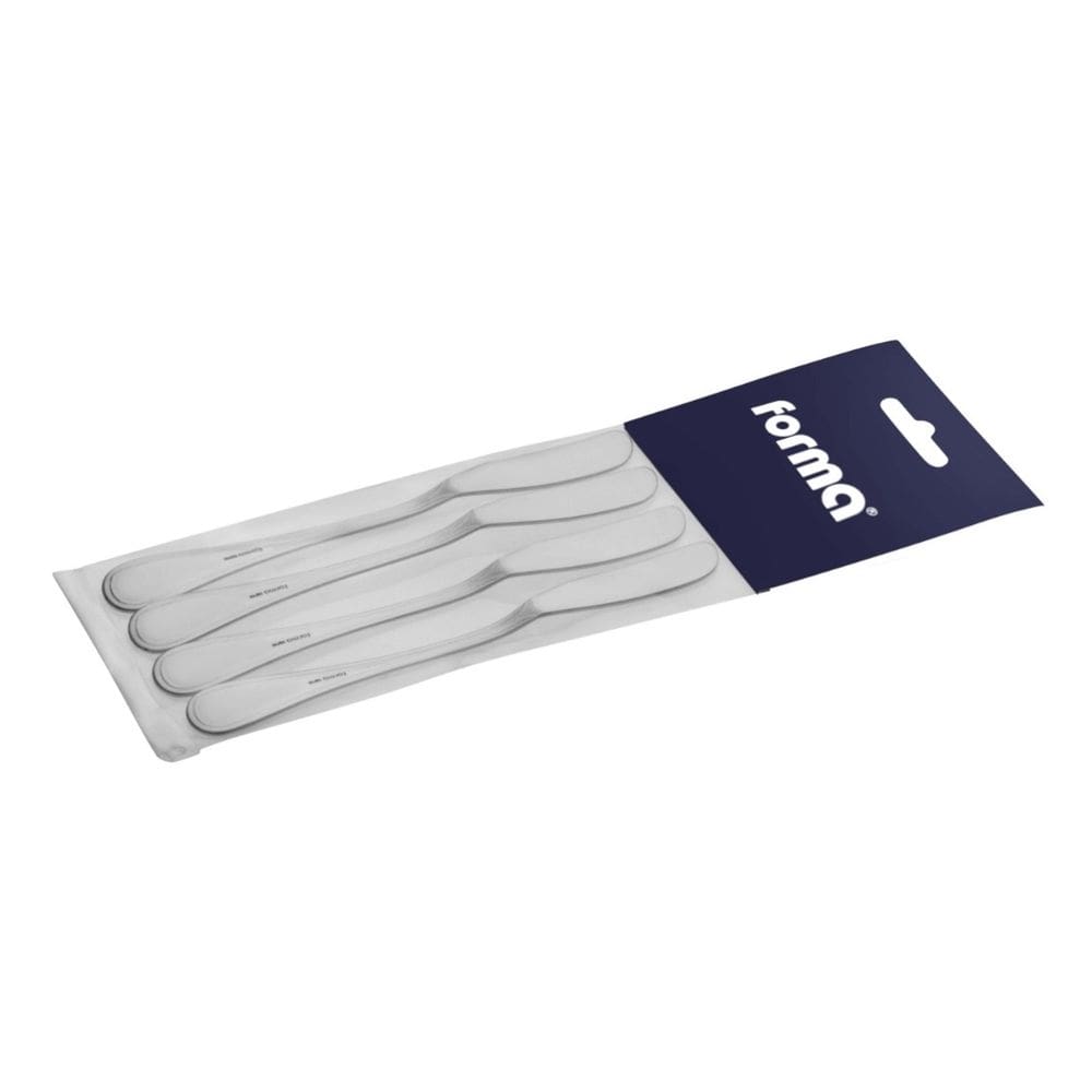 Kit 4 Espátulas Patê Manteiga Midas Blister Aço Inox Forma