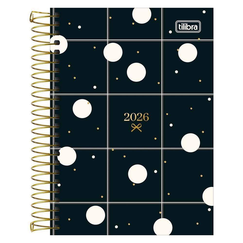 Agenda Diária 2026 Esp M5 West Village Poa Preto Tilibra