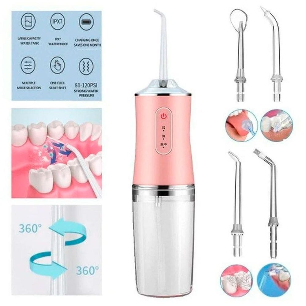 Irrigador Oral Profundo Recarregável 4 Bicos