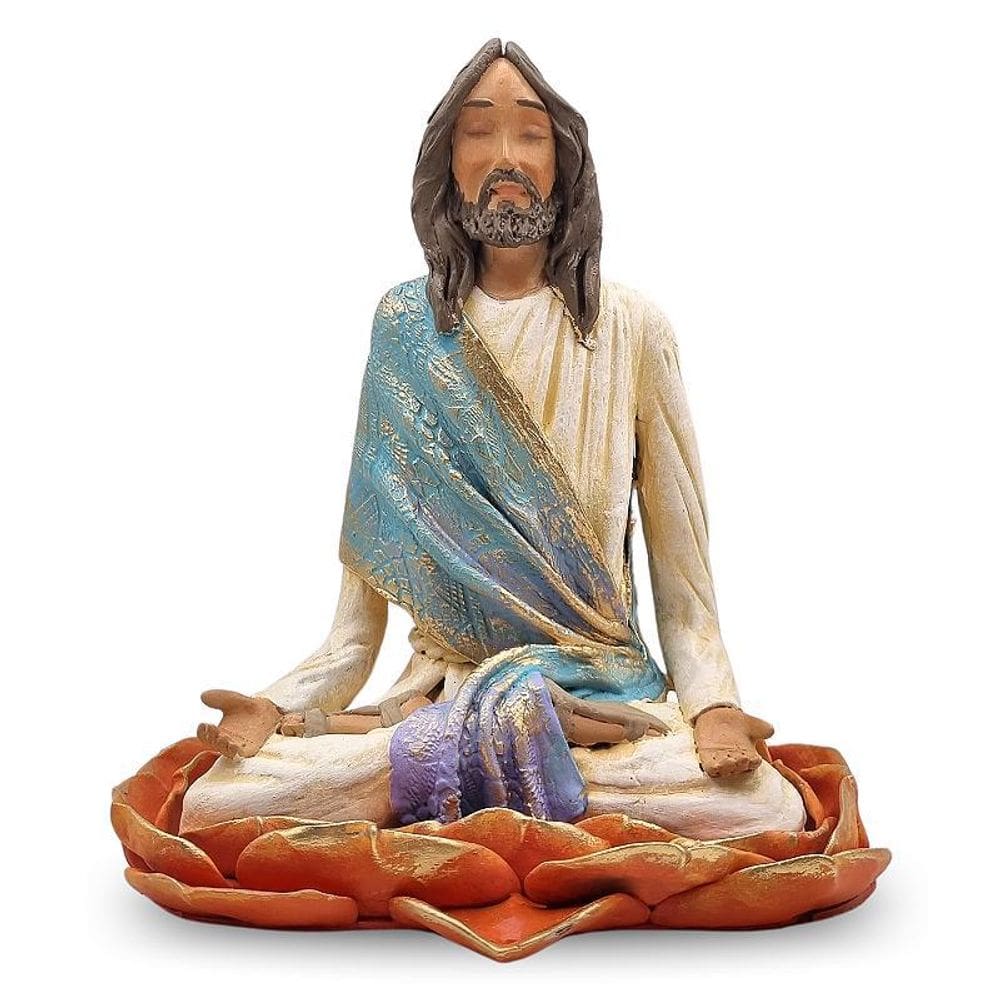 Estátua Jesus Cristo Meditando  18Cm