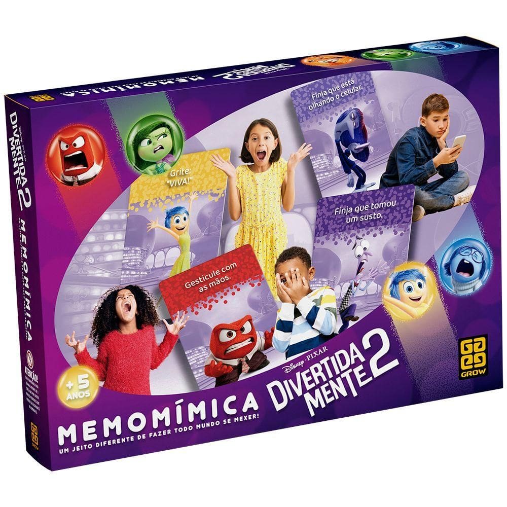 Jogo Memomímica Divertida Mente 2 - Grow