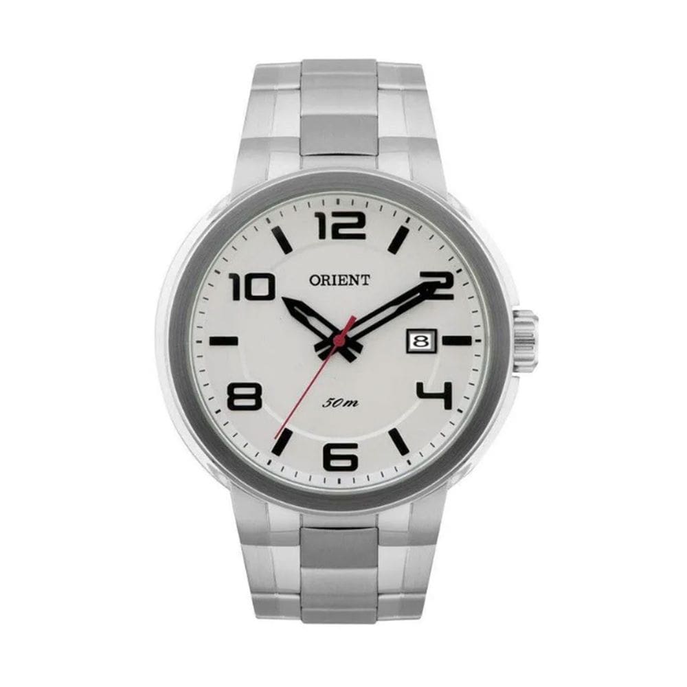 Relógio Orient Masculino Prata Analógico Prova d` Agua 50m