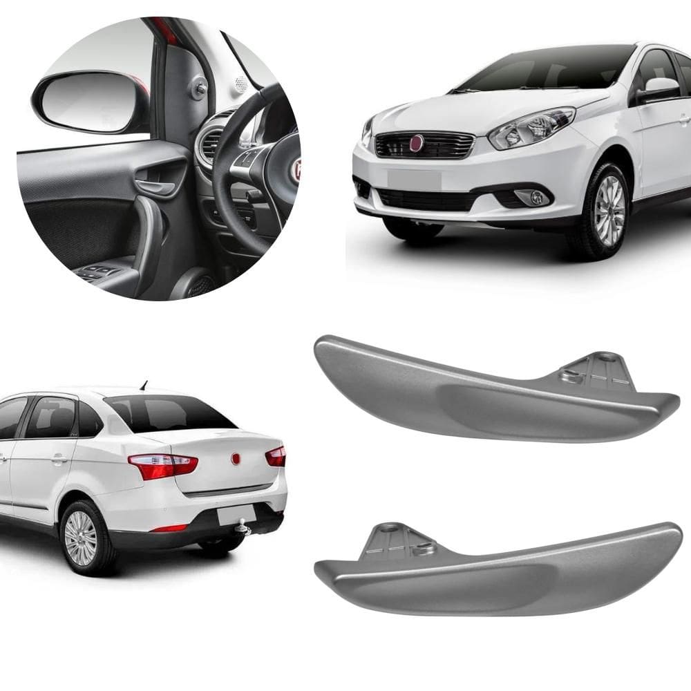 Kit 2 Maçaneta Interna Gatilho Puxador Grand Siena Após 2012 - UN / 2 [F103]