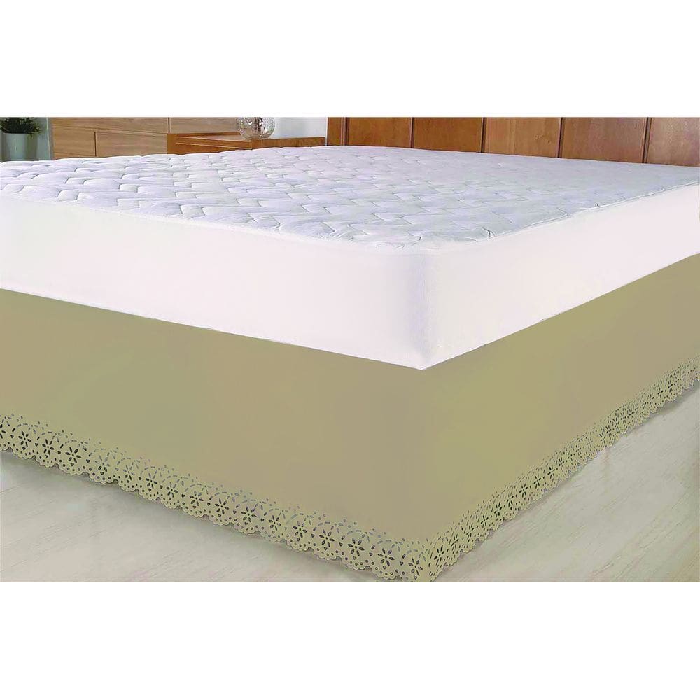 Saia Para Cama Box Colchobox Ajustavel Riollen Solteiro Casal Queen Avelã