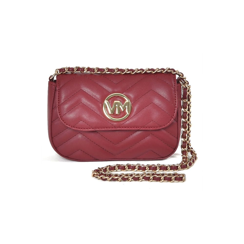 Bolsa Via Marte Tiracolo Crossbody Estruturada Matelassê Alça Corrente Fixa B2-604
