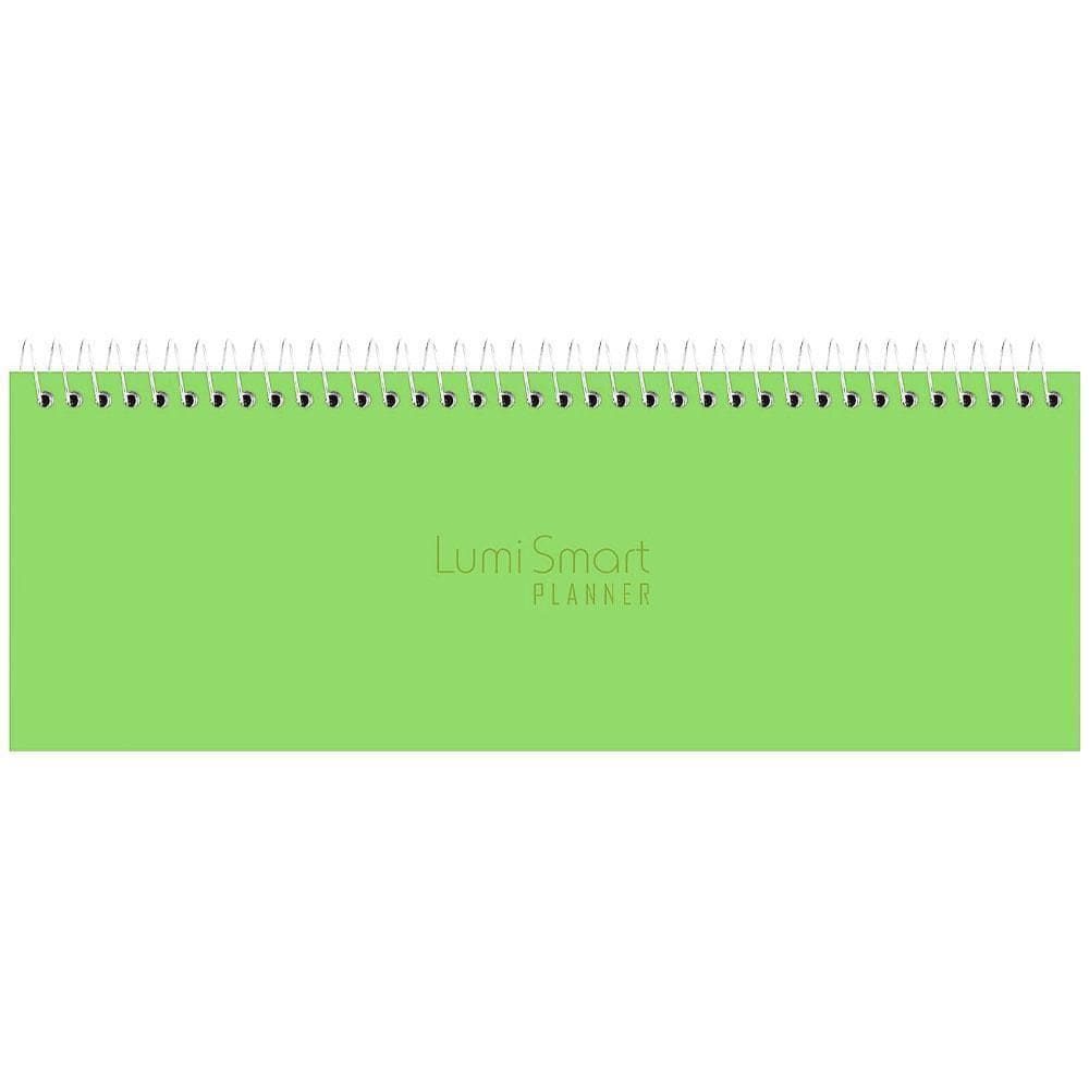 Planner Horizontal 290X110Mm 52Fls Lumi Smart Neon Verde Kit