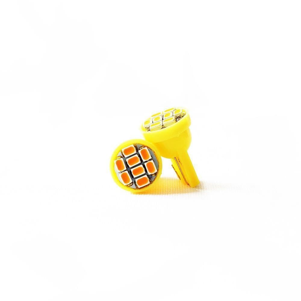 Led Seta / Pisca T10 8 Led`S Smd - Luz Cor Âmbar / Laranjado