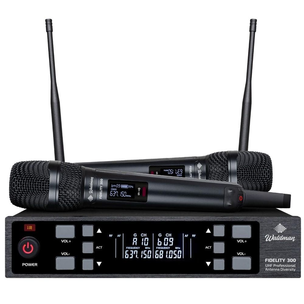 Microfone S/Fio Duplo Modelo Wfd-300/530 Waldman