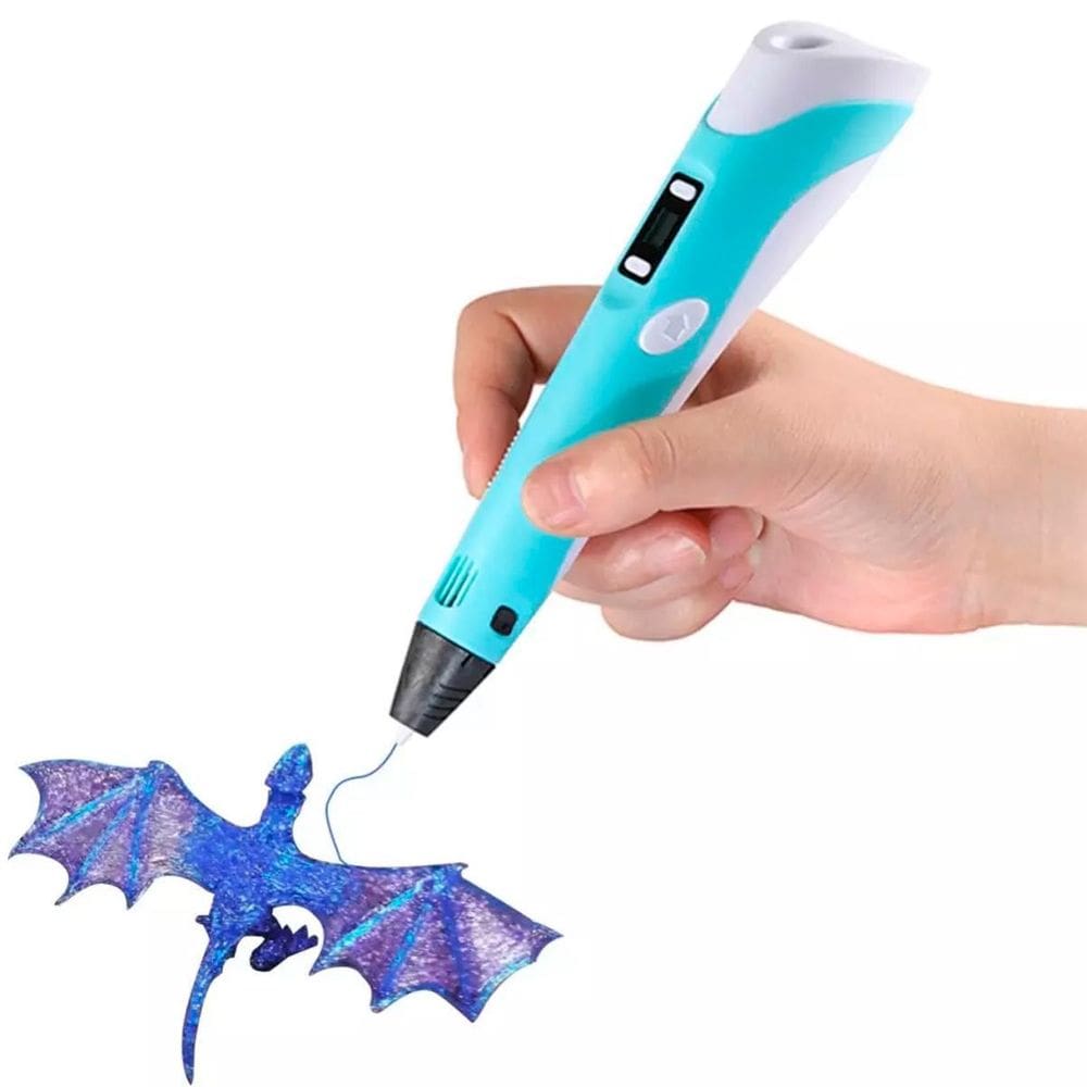 Caneta 3D Filamentos Infantil Bivolt Cor