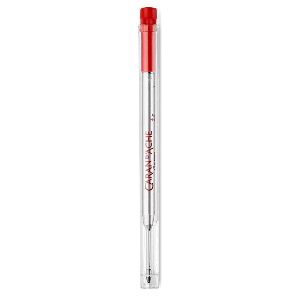 Carga Caneta Esferografica Carand`Ache Goliath Fina Red