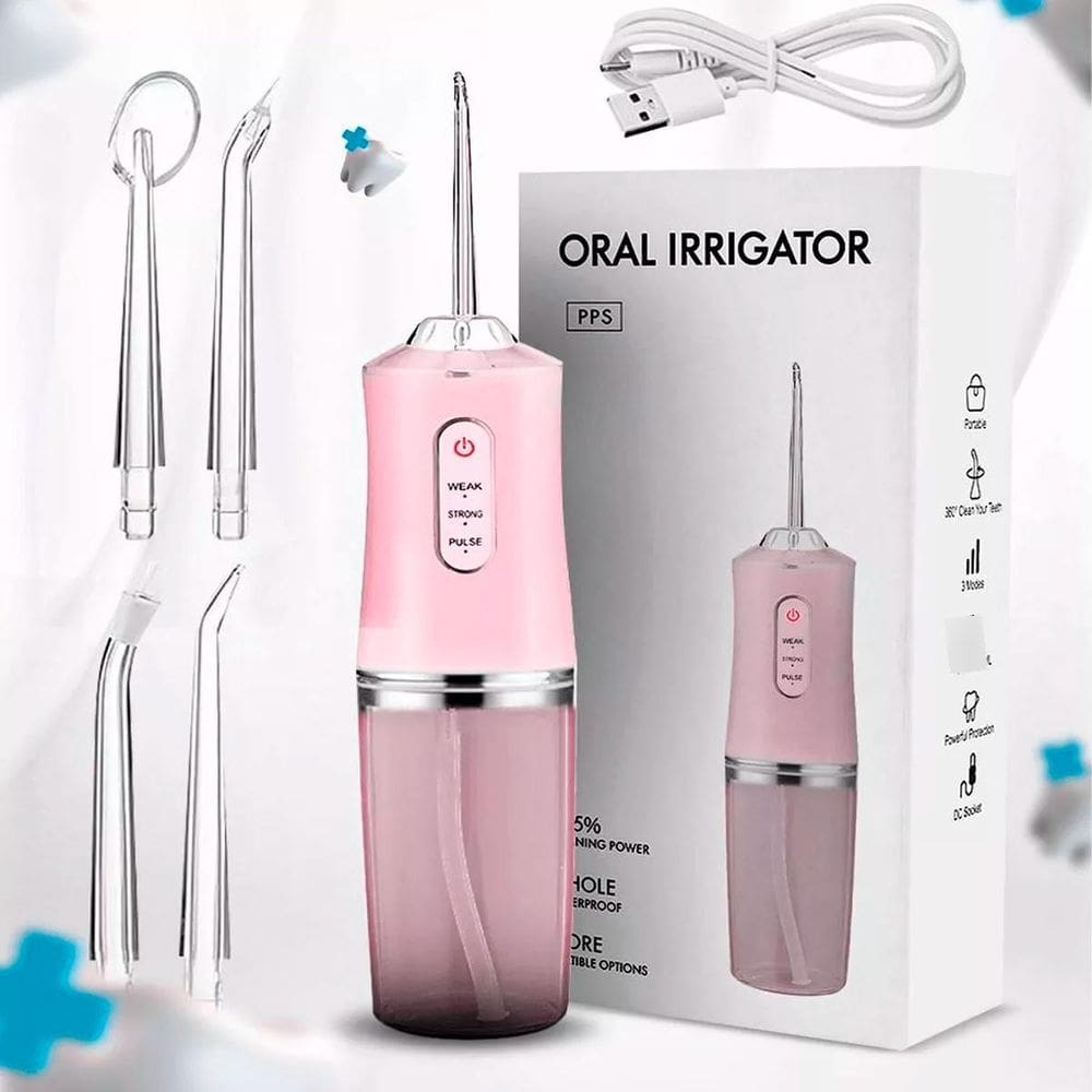 Irrigador Oral Jet Com Água Sem Fio Forte Limpeza Profunda