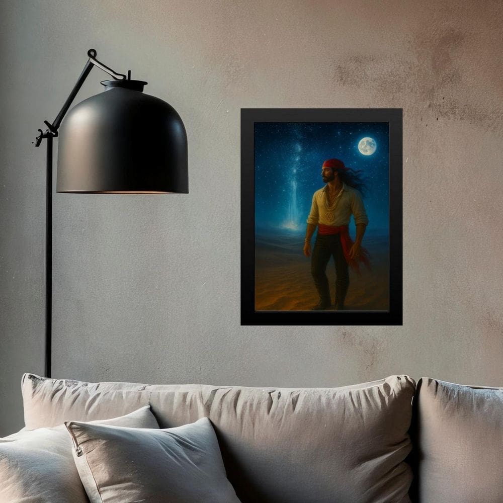 Quadro Cigano Wladimir Lua Cheia 45X34Cm