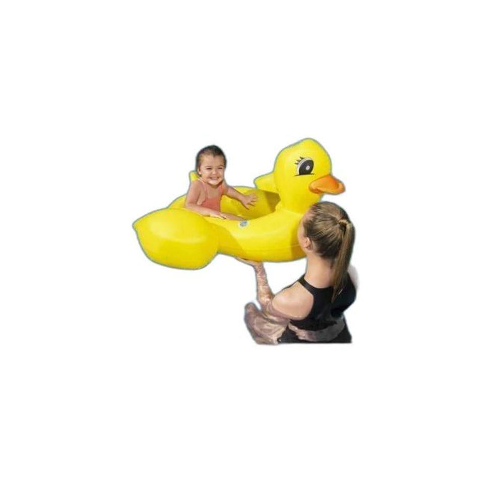 Bote Boia Inflável Infantil Patinho Com Som 1,02M X 99 Cm