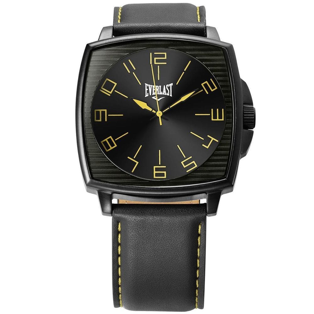Relógio Masculino Everlast Preto À Prova D`Água 100 M E211
