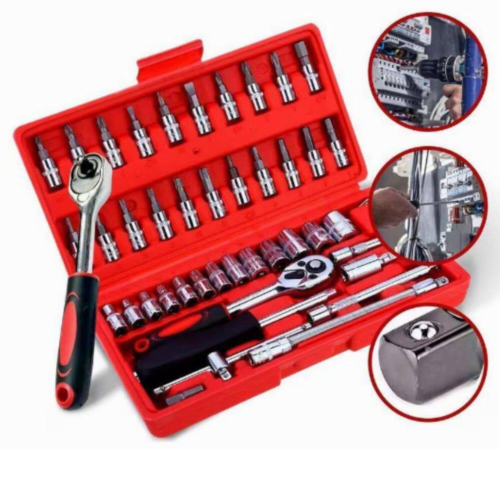 Kit De Ferramentas Com Bits Diversos Fácil Transporte