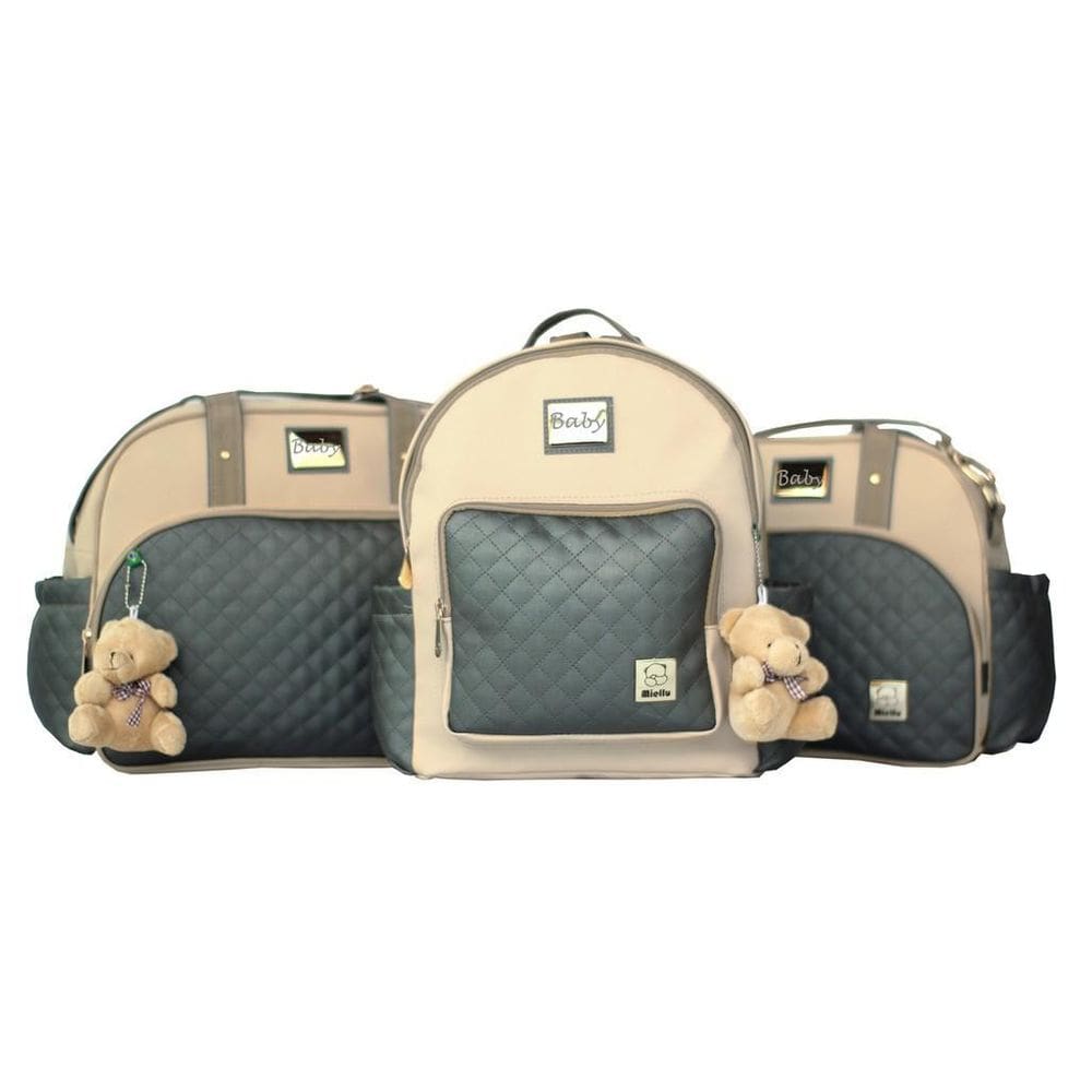 Kit Bolsas Bebe Maternidade Enxoval G, M, Mochila E Trocador
