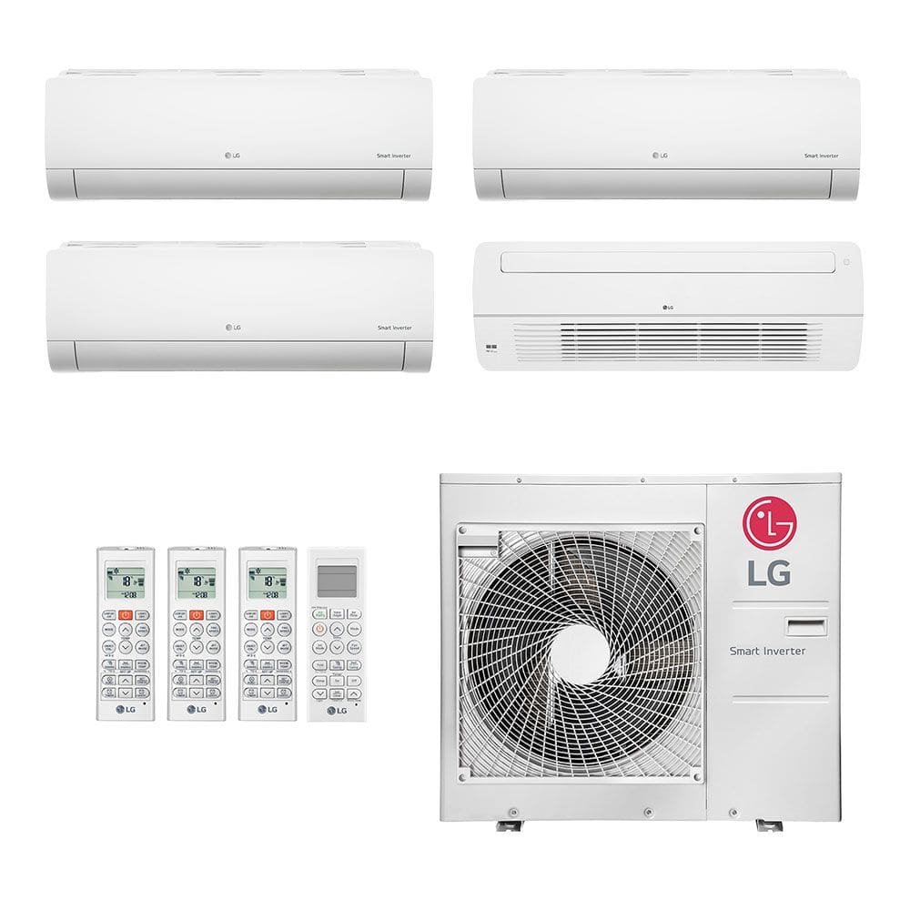 Ar-Condicionado Multi Split Inverter LG 30.000 (2x Evap HW 9.000 + 1x Evap HW 12.000 + 1x Evap Cassete 1 Via 18.000) Quente/Frio 220V