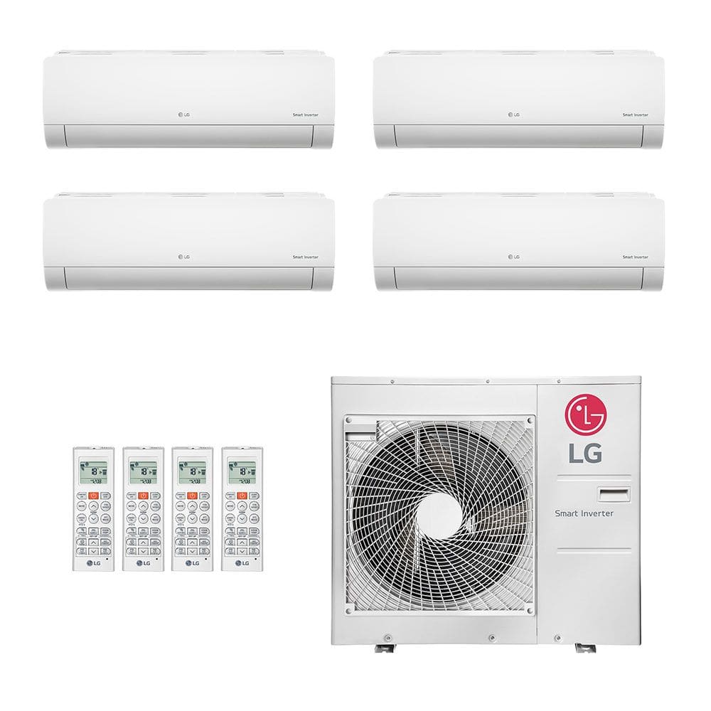 Ar-Condicionado Multi Split Inverter LG 48.000 (2x Evap HW 9.000 + 1x Evap HW 12.000 + 1x Evap HW 18.000) Quente/Frio 220V