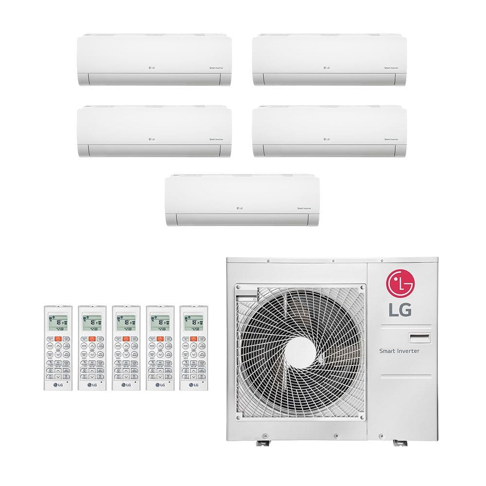 Ar-Condicionado Multi Split Inverter LG 36.000 (2x Evap HW 9.000 + 3x Evap HW 12.000) Quente/Frio 220V