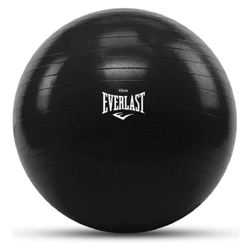 Bola De Pilates 65Cm Preto Gb-001-Black-65Cm-1000G Everlast