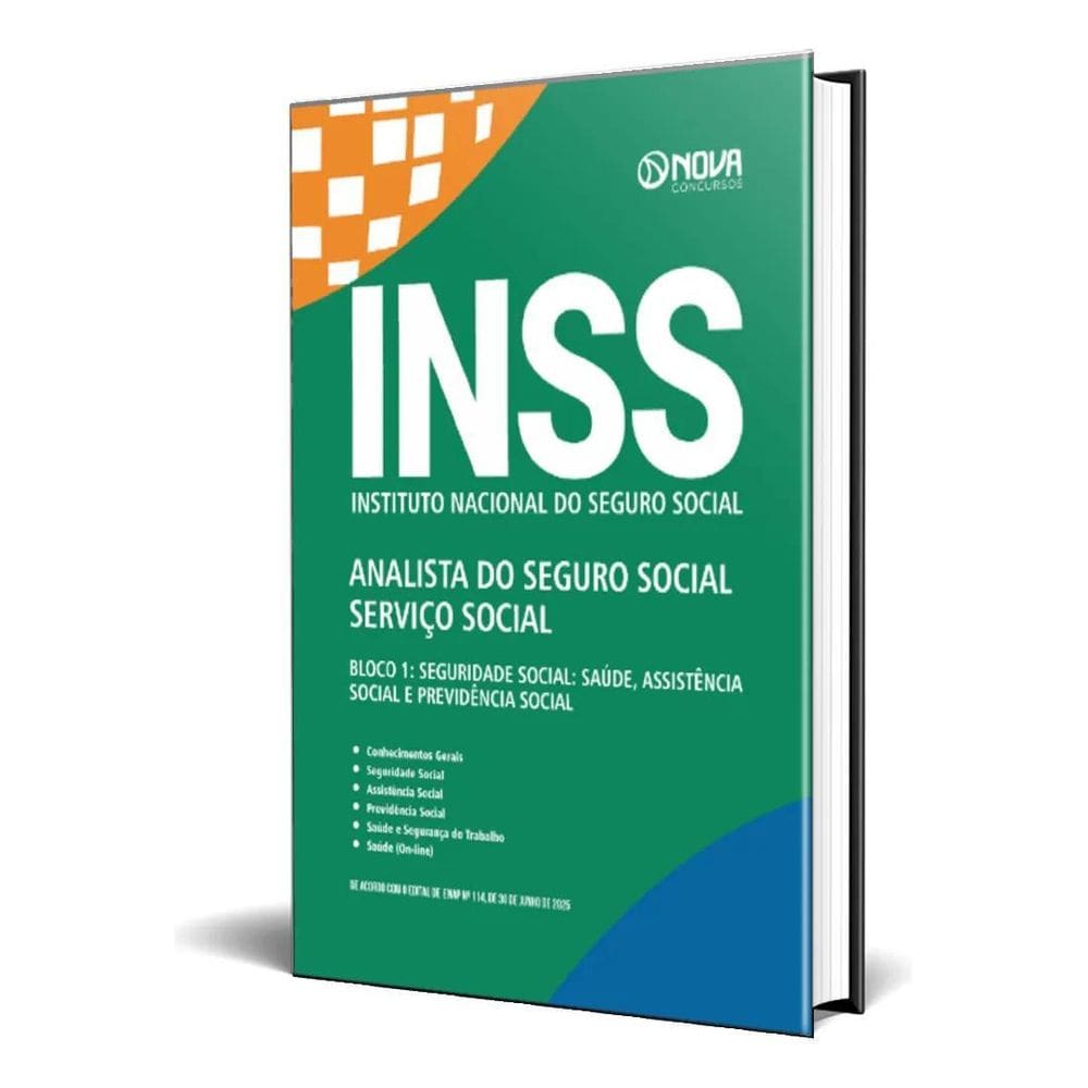 Apostila Inss 2025 Conhecimentos Gerais E Específicos Cnu