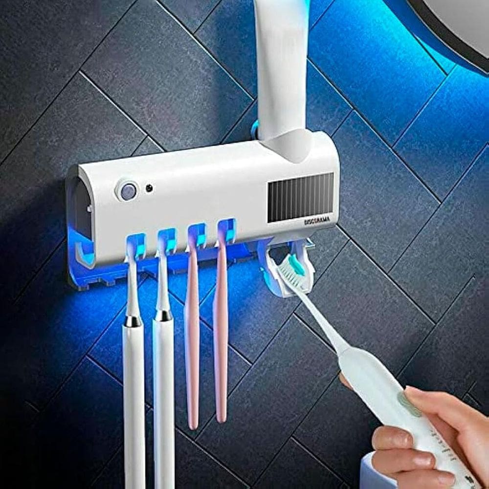 Suporte Parede Escovas Dentes E Pasta Ideal Esterilização E