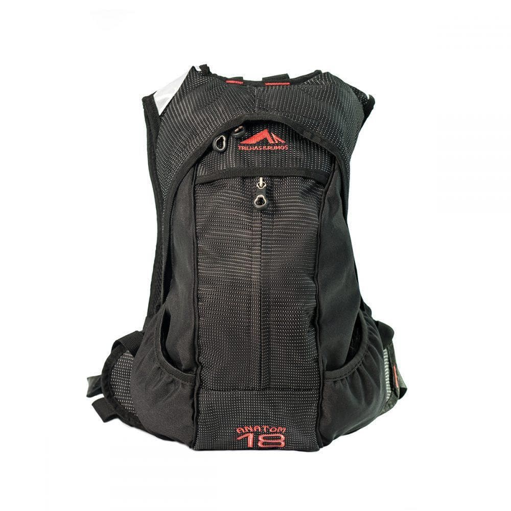 Mochila Trilhas E Rumos 18L Saída Para Mangueira Preto