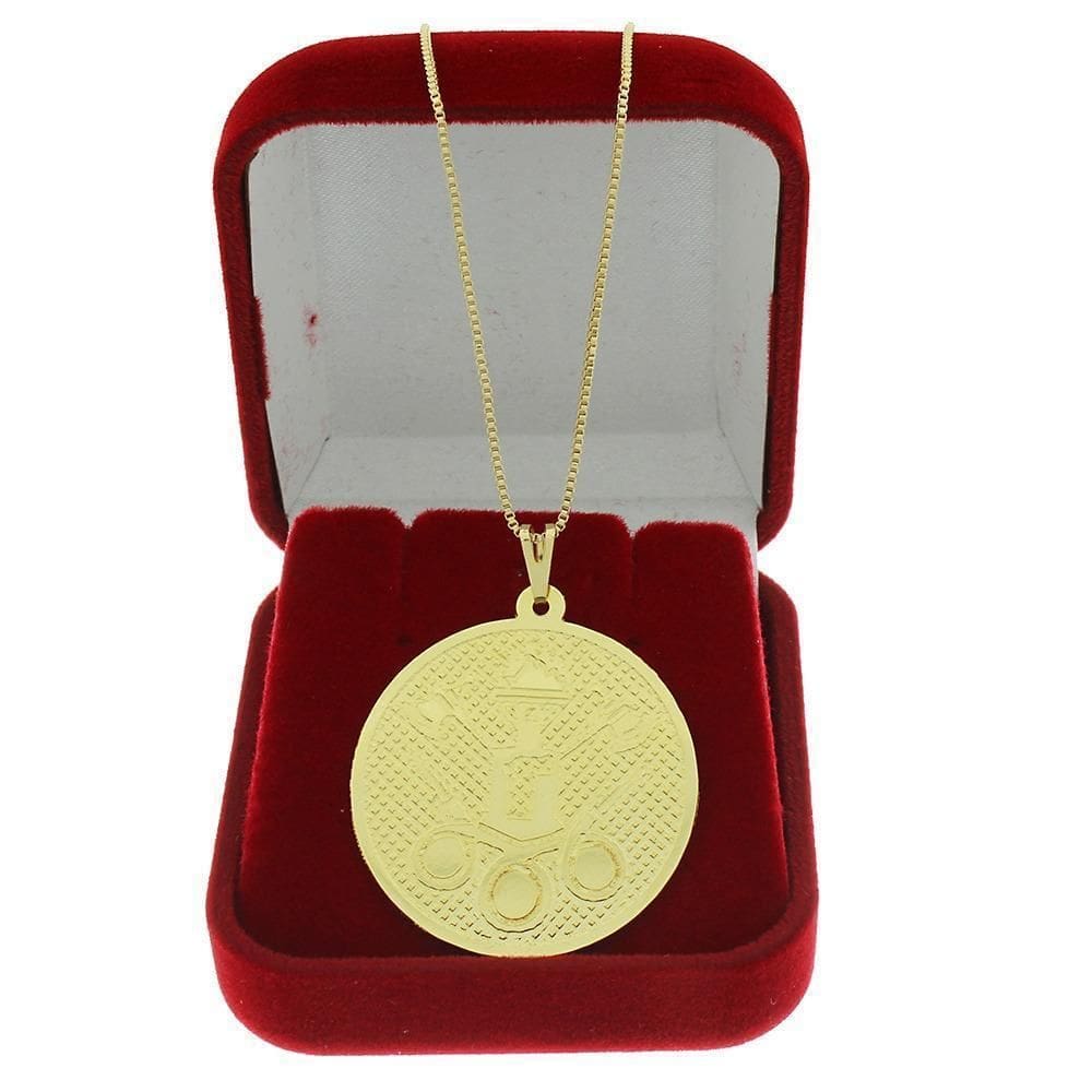 Corrente Profissão Bombeiro A Banhado A Ouro- Unissex