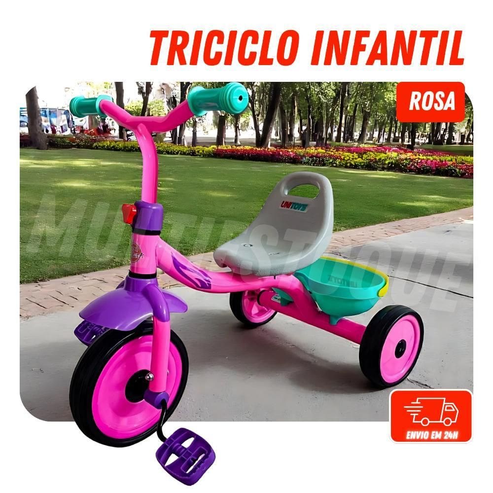 Triciclo Infantil - Rosa