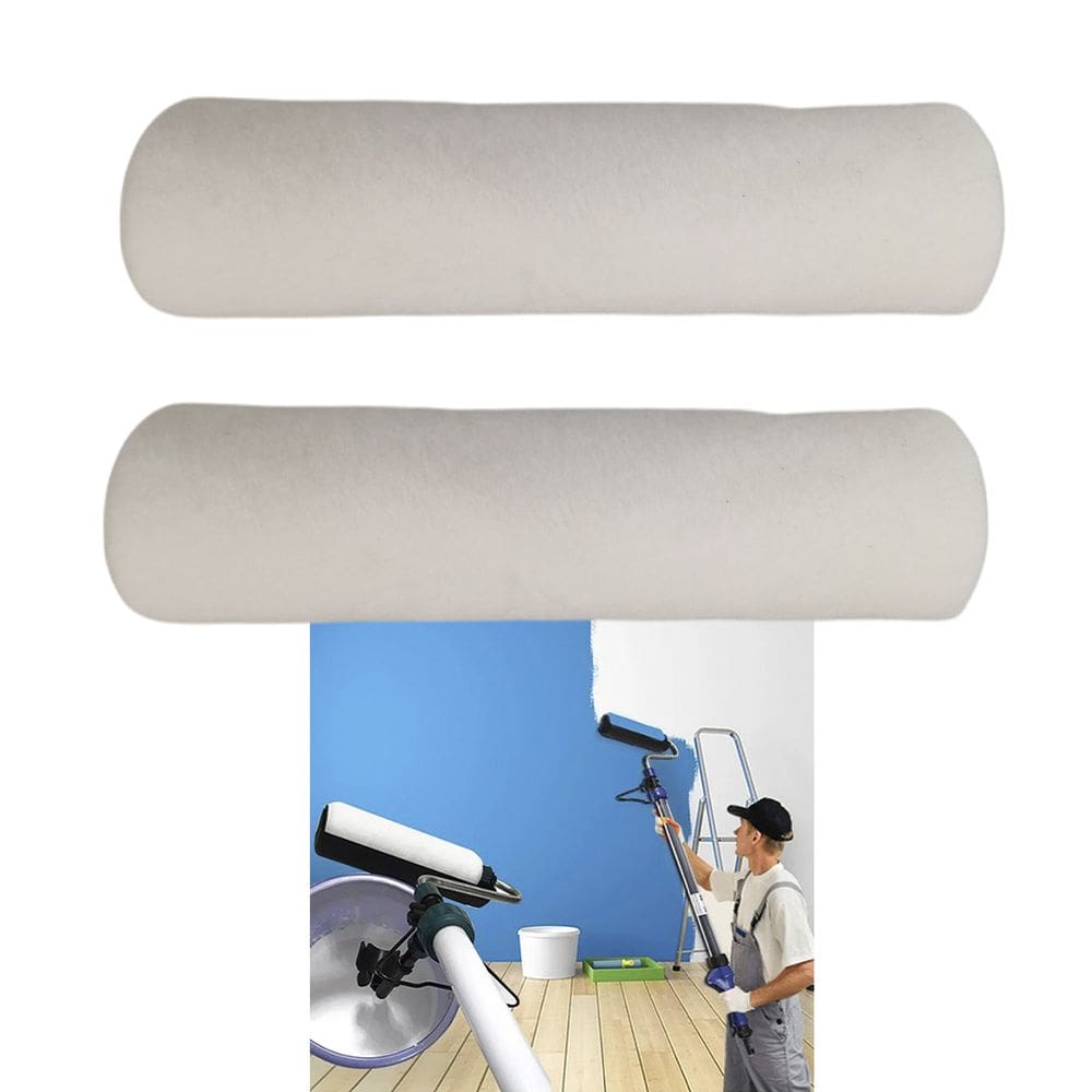 Rolo de Pintura Sem Suporte Kit 2 Uni Reposiçao Tinta Pinta Parede Teto Deck Obra Construçao
