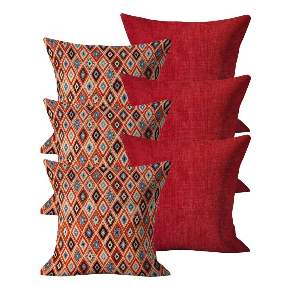 Kit 6 Capas de Almofadas Moderna 45x45 Decorativa Kit 15