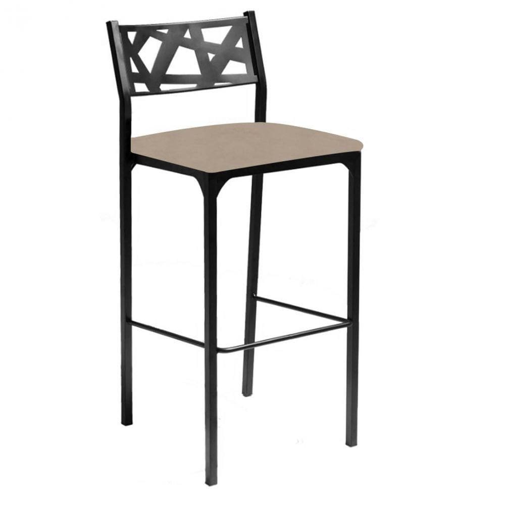 Banqueta Eliza Gourmet Para Cozinha,bancada Ou Area Externa Suede Bege-gat Magazine