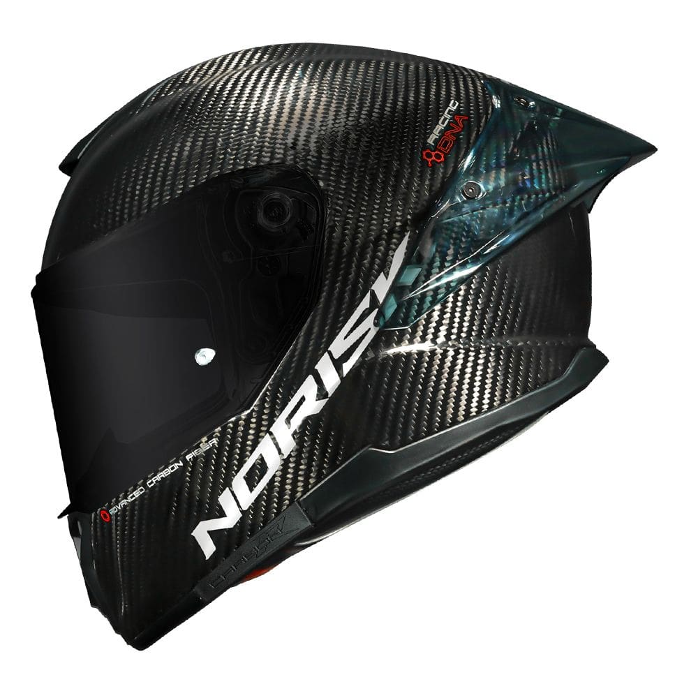 Capacete Norisk Carbon R Solid Preto Brilhante