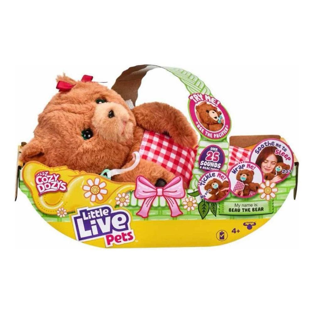 Pelúcia Little Live Pets Cozy Dozys Urso Beau Fun F0220-1