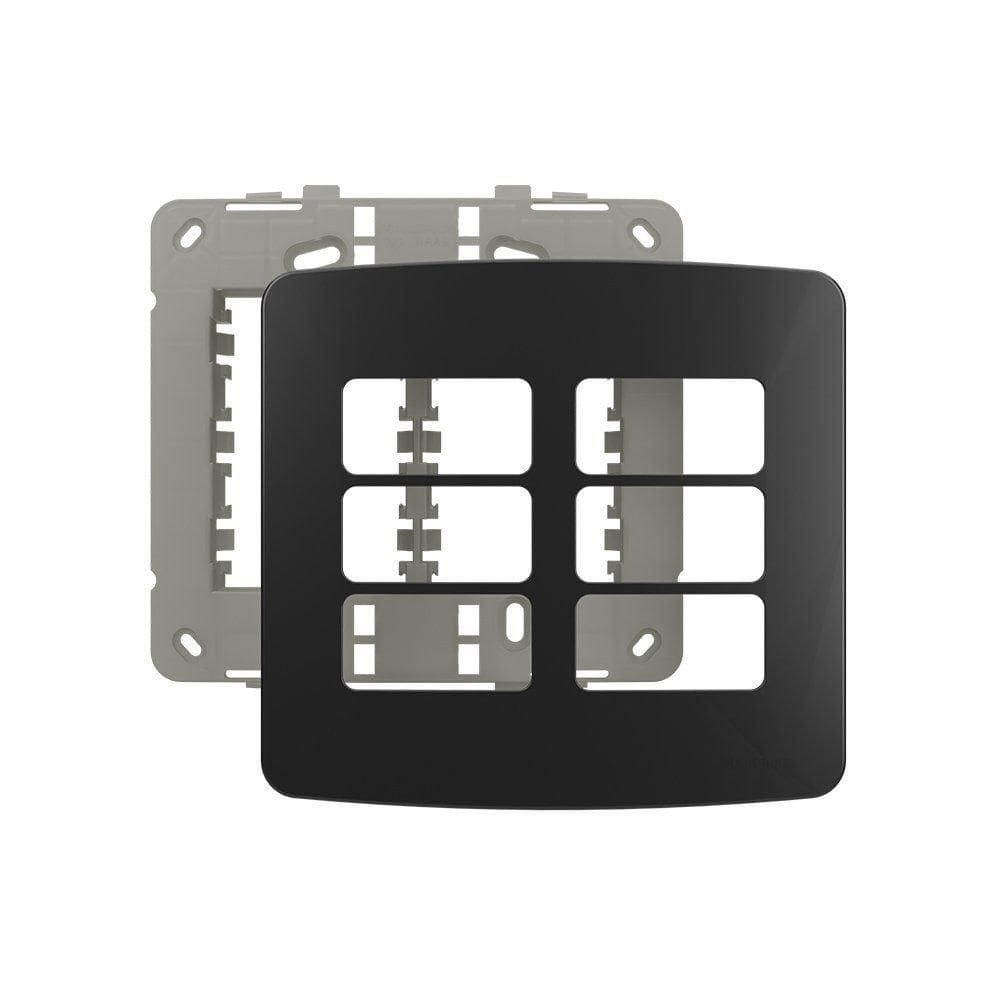 Placa Com Suporte Margirius B3 Colors 4X4 Para 6 Módulos
