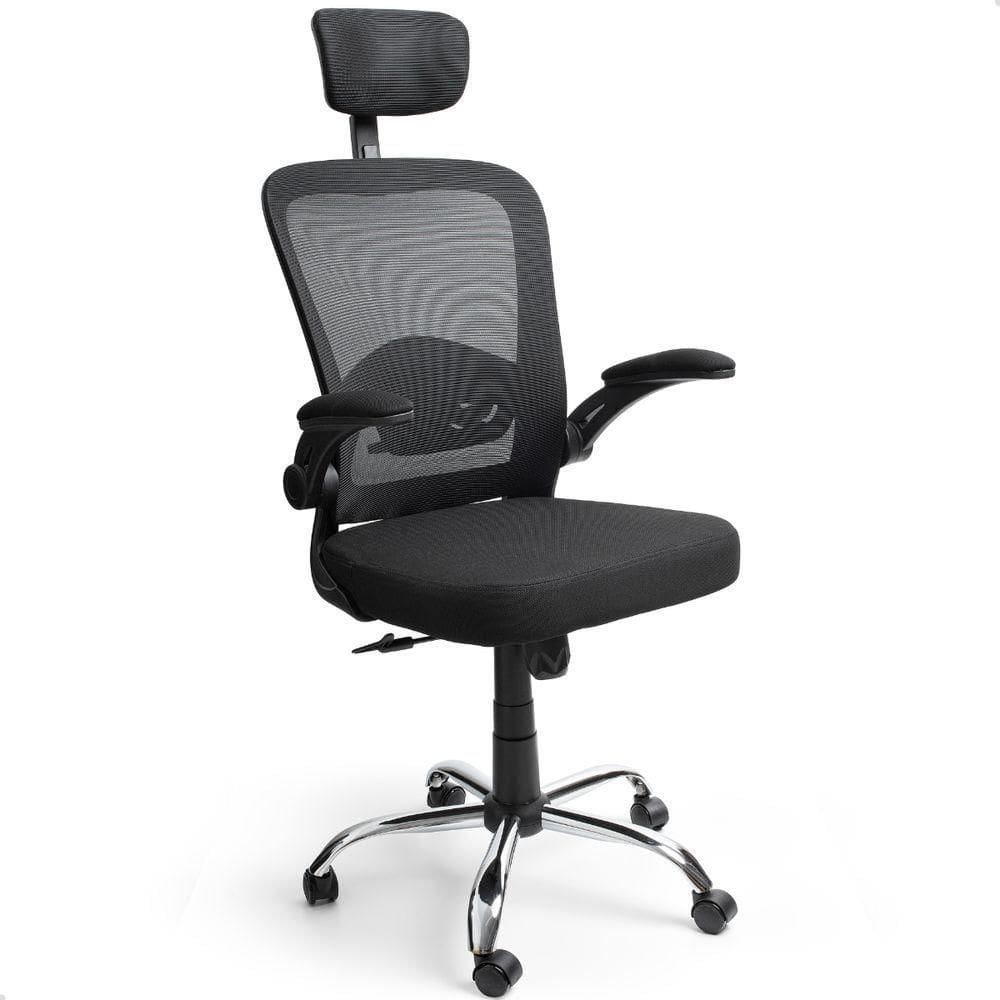Cadeira De Escritorio Presidente Giratória Ergonômica Mesh