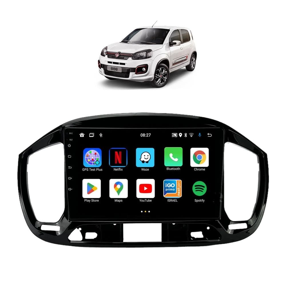 Kit Multimídia Uno 2015 / 2021 Sporting Android 9 Pol 2/32Gb Carplay - Vision 8990CP