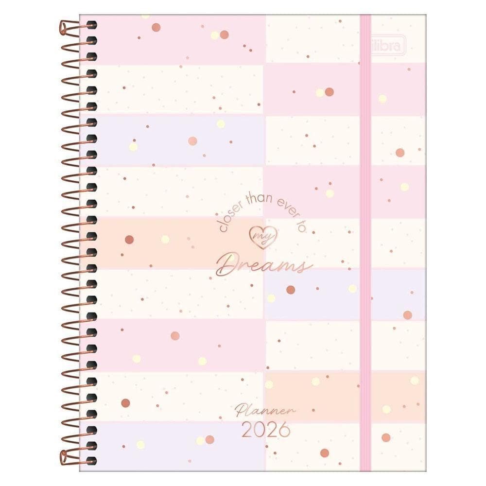 Planner Semanal 2026 Espiral M7 80Fls Soho Faixas Tilibra
