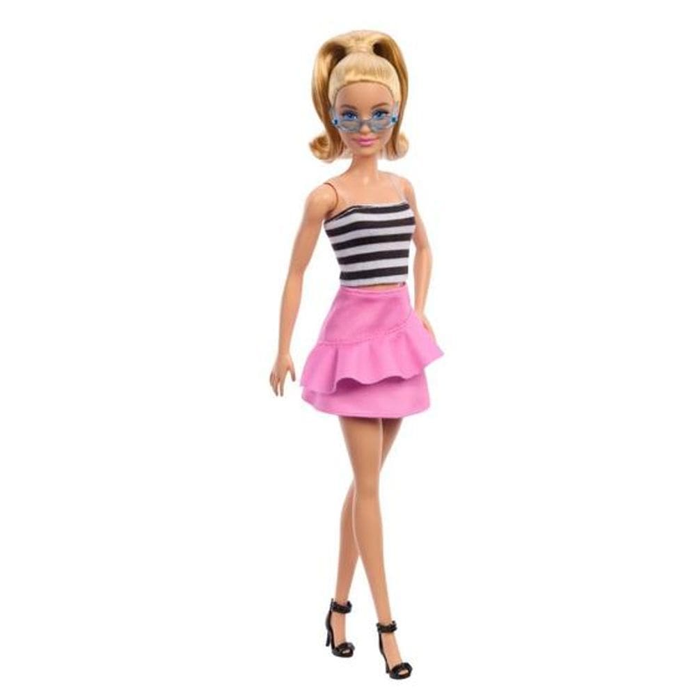 Boneca Barbie Fashionistas Loira Edição 65º Aniversário Mattel