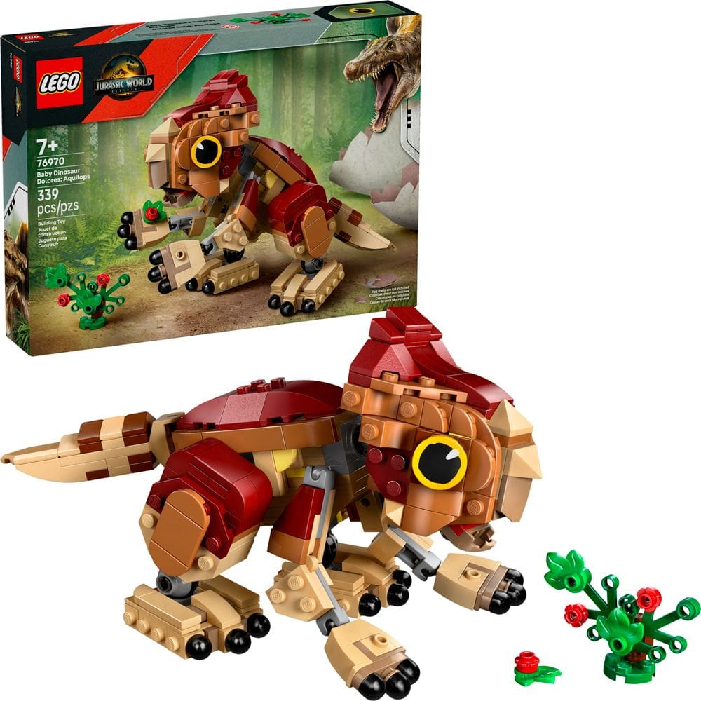 Lego Jurassic World Bebe Dolores Aquilops 76970 com 339pcs