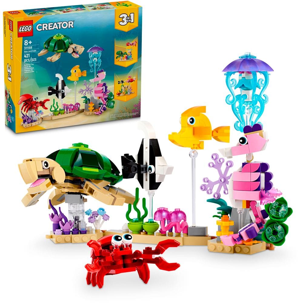 Lego Creator Animais Marinhos 31158 com 421pcs