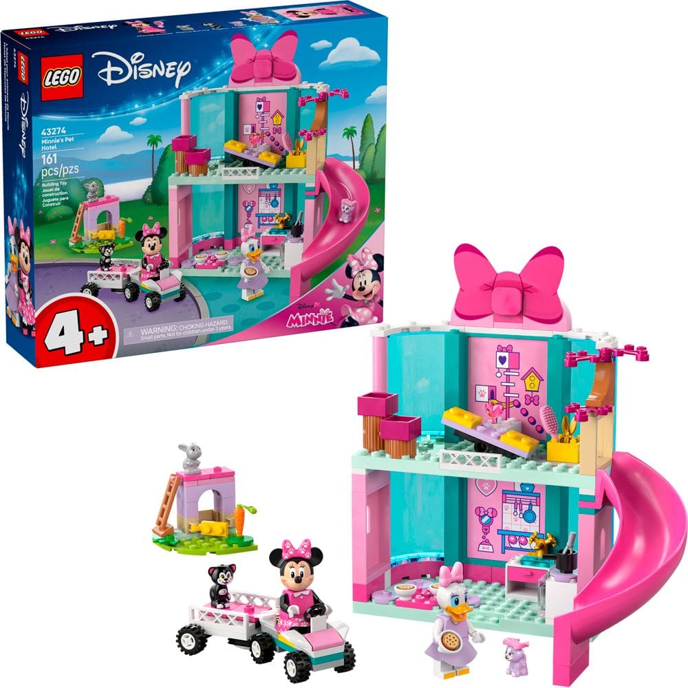 Lego Mickey Hotel Animais Estimação Minnie 43274 com 161pcs