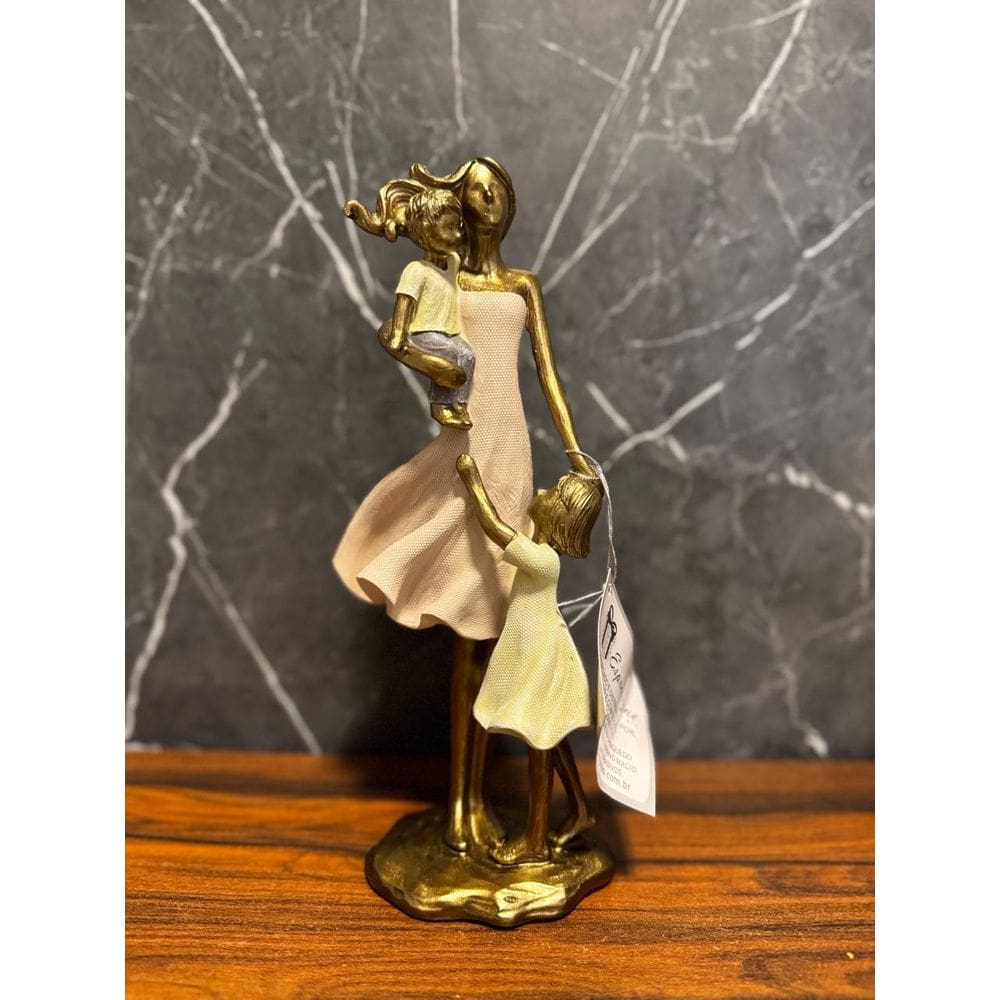 Familia Decorativa Mãe Filha E Filho