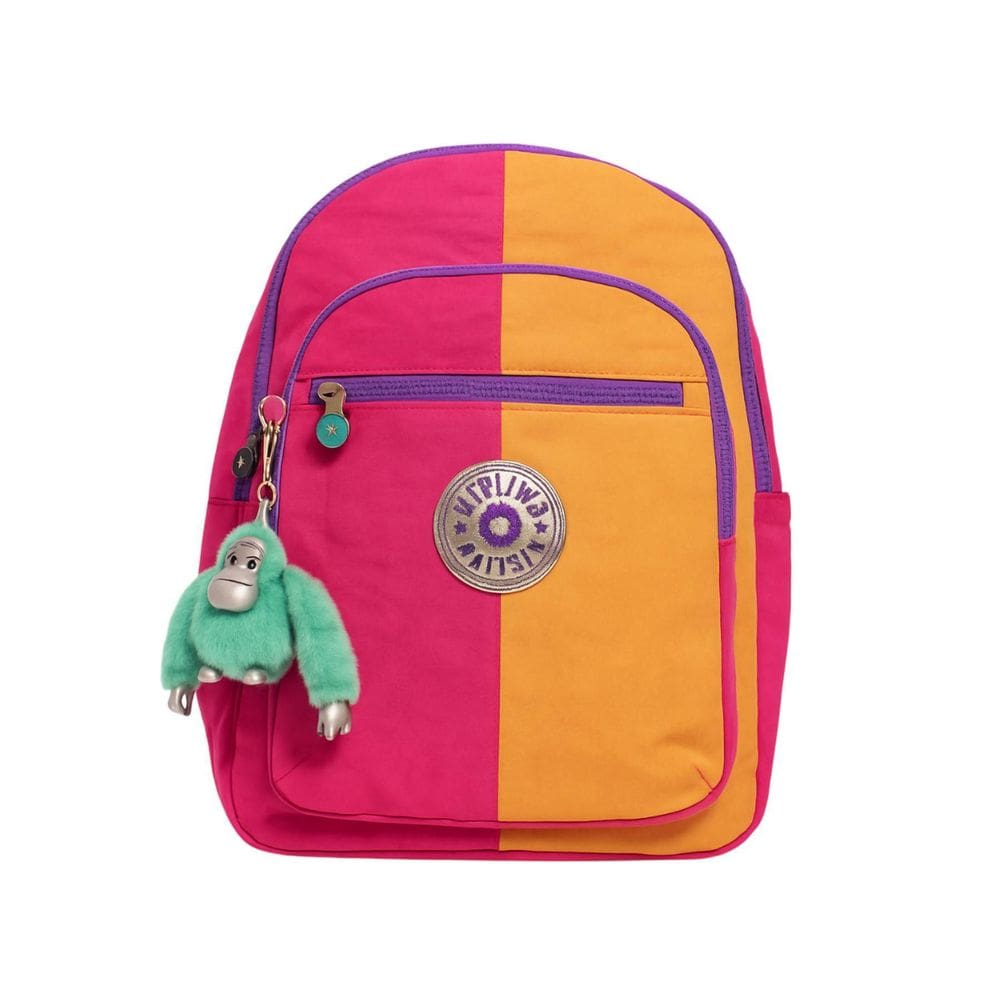 Mochila Kipling Seoul Xl Laranja C/Porta Notebook Chromapop