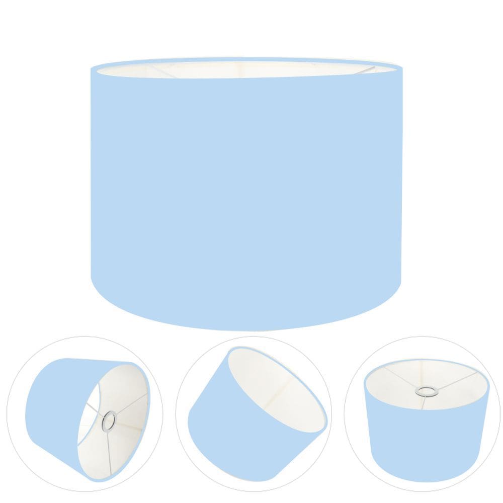 Cúpula Abajur e Luminaria em Tecido Cilíndrica Vivare Cp-8020 Ø45x21cm - Bocal Europeu