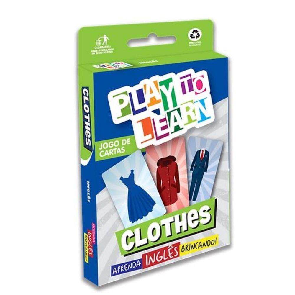 Play To Learn - Clothes - Jogo De Cartas